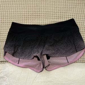Lululemon Run Speed Up Shorts - size 8 regular